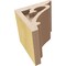 Ekena Millwork 5"W x 5"D x 5"H Wide Mayflower Rough Cedar Woodgrain TimberThane Corbel, Primed Tan CORUR05X05X05MAYRCPR - alternate 5